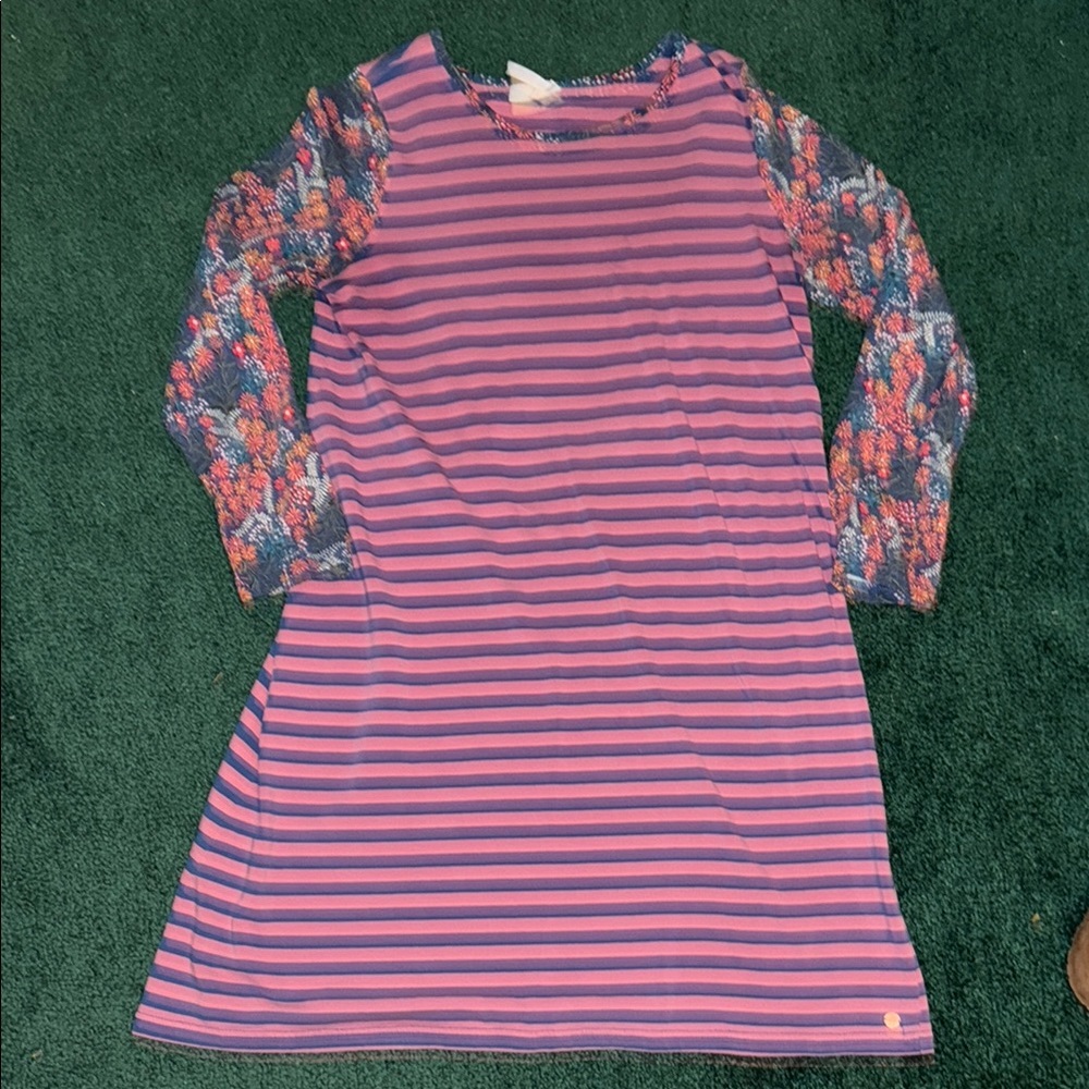 Matilda Jane 435 Striped Pink and Blue Dress / Tunic Size Girls’ 16